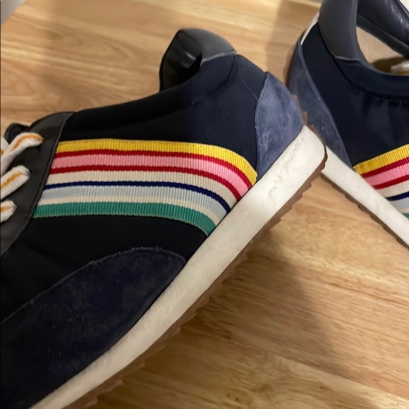 Boden Navy Multicolor Stripe Sneakers - Picture 5 of 5